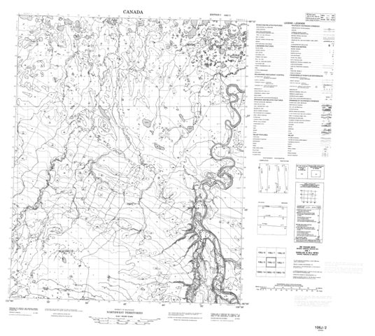 No Title Topographic Paper Map 106J02 at 1:50,000 scale