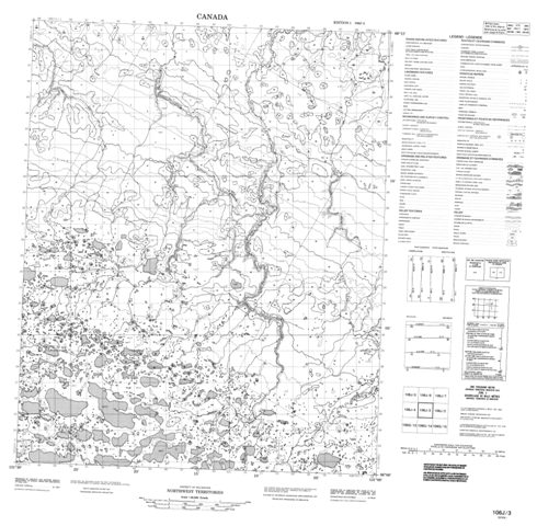 No Title Topographic Paper Map 106J03 at 1:50,000 scale