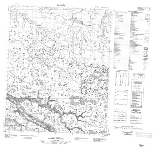 No Title Topographic Paper Map 106J04 at 1:50,000 scale