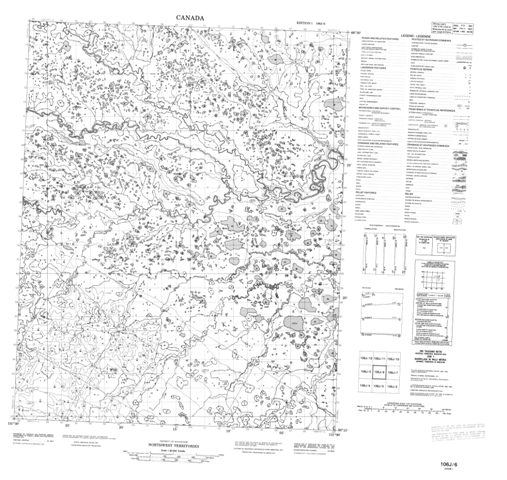 No Title Topographic Paper Map 106J06 at 1:50,000 scale