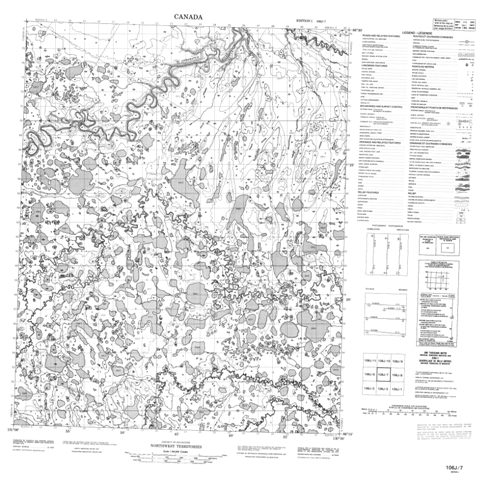 No Title Topographic Paper Map 106J07 at 1:50,000 scale