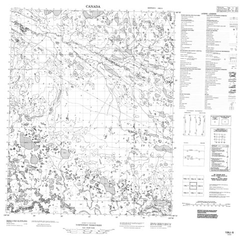 No Title Topographic Paper Map 106J08 at 1:50,000 scale