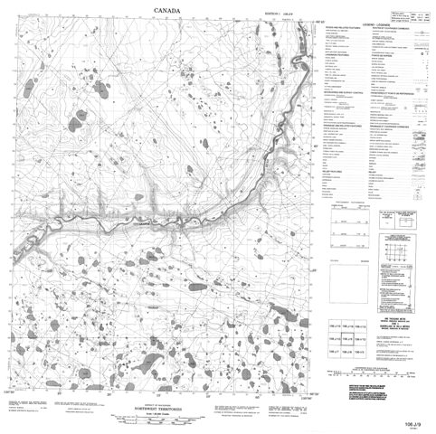 No Title Topographic Paper Map 106J09 at 1:50,000 scale