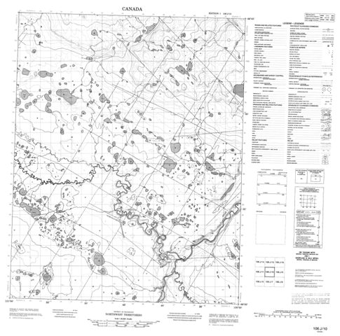 No Title Topographic Paper Map 106J10 at 1:50,000 scale