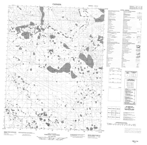 No Title Topographic Paper Map 106J14 at 1:50,000 scale
