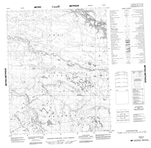 No Title Topographic Paper Map 106K02 at 1:50,000 scale