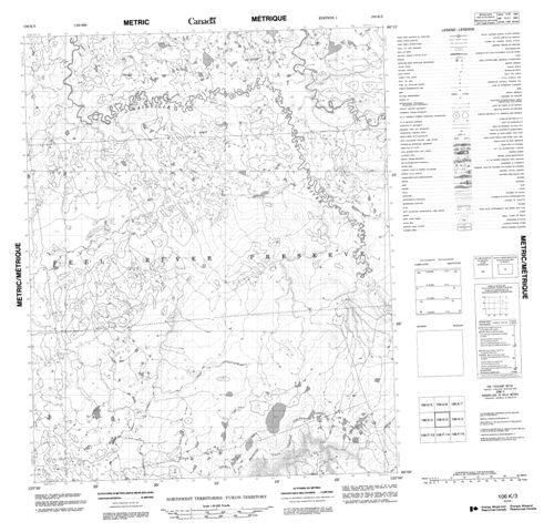 No Title Topographic Paper Map 106K03 at 1:50,000 scale