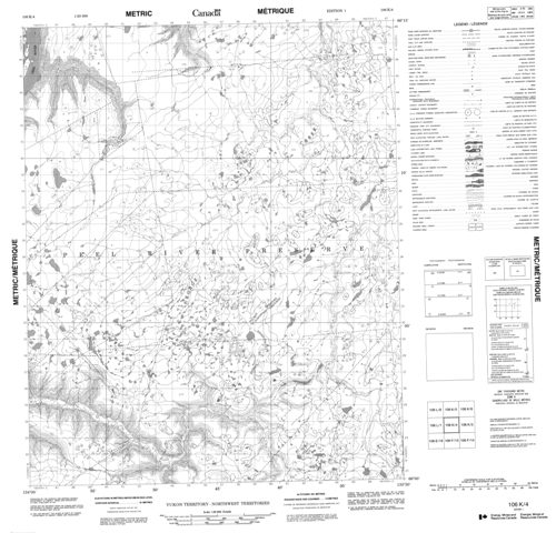 No Title Topographic Paper Map 106K04 at 1:50,000 scale