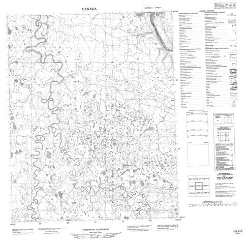 No Title Topographic Paper Map 106K06 at 1:50,000 scale