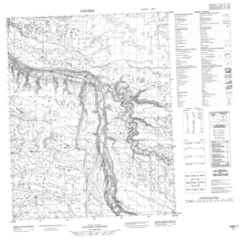 No Title Topographic Paper Map 106K07 at 1:50,000 scale