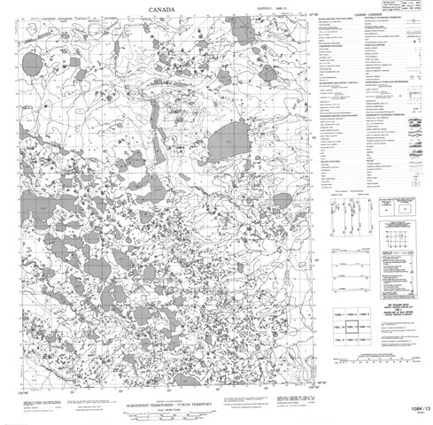 No Title Topographic Paper Map 106K13 at 1:50,000 scale