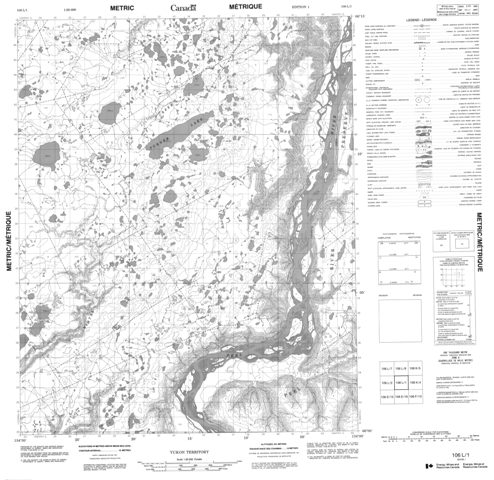 No Title Topographic Paper Map 106L01 at 1:50,000 scale