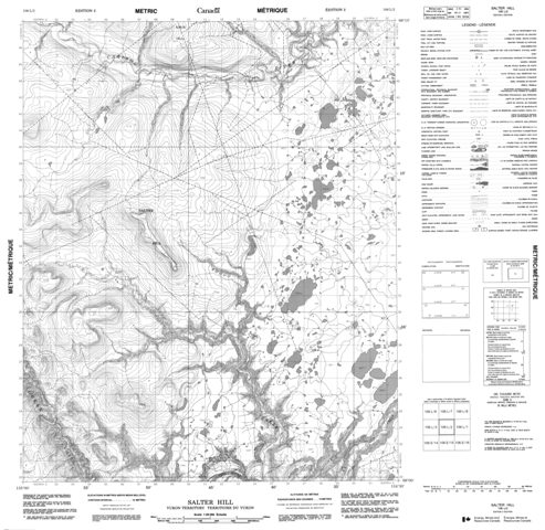 Salter Hill Topographic Paper Map 106L02 at 1:50,000 scale