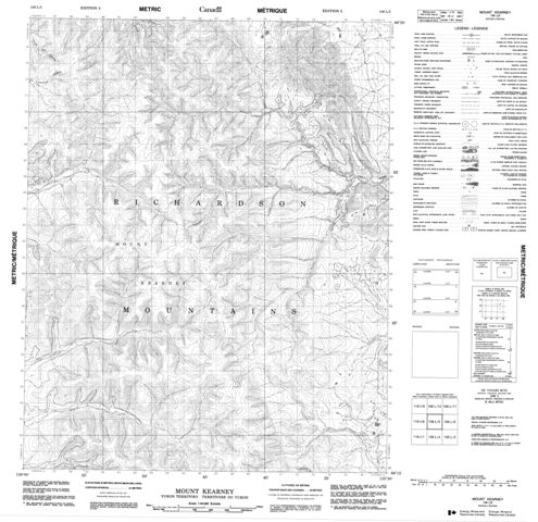 Mount Kearney Topographic Paper Map 106L05 at 1:50,000 scale