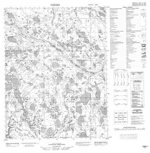 No Title Topographic Paper Map 106M01 at 1:50,000 scale