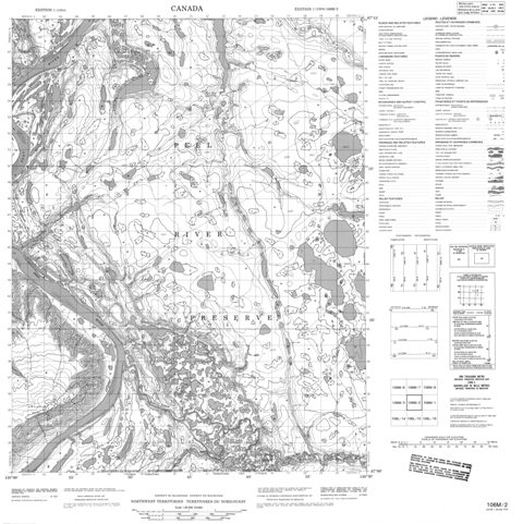 No Title Topographic Paper Map 106M02 at 1:50,000 scale