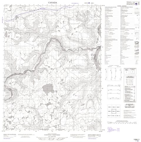 No Title Topographic Paper Map 106M03 at 1:50,000 scale