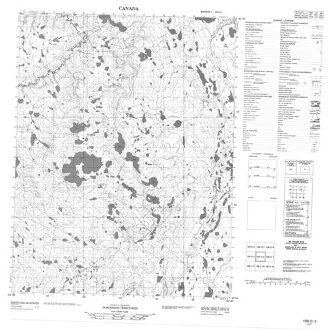 No Title Topographic Paper Map 106O02 at 1:50,000 scale