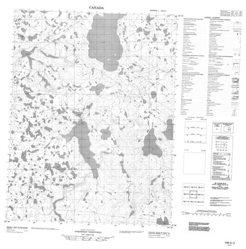 No Title Topographic Paper Map 106O03 at 1:50,000 scale
