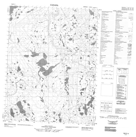 No Title Topographic Paper Map 106O04 at 1:50,000 scale