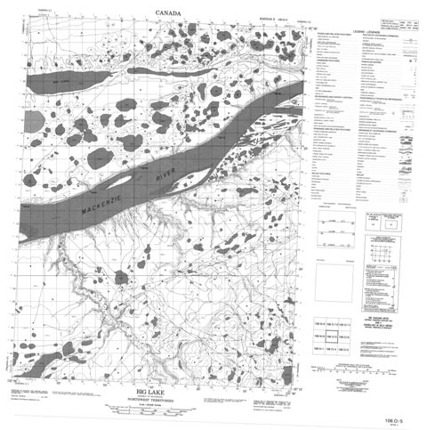 Big Lake Topographic Paper Map 106O05 at 1:50,000 scale