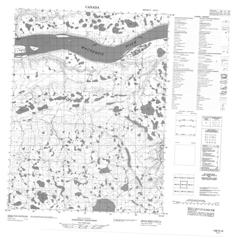 No Title Topographic Paper Map 106O06 at 1:50,000 scale