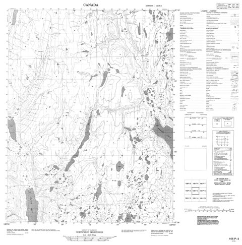 No Title Topographic Paper Map 106P03 at 1:50,000 scale