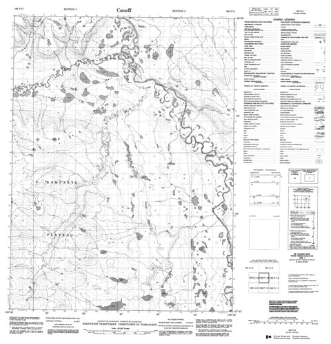 No Title Topographic Paper Map 106P13 at 1:50,000 scale