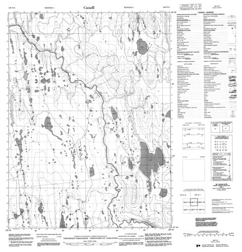 No Title Topographic Paper Map 106P15 at 1:50,000 scale
