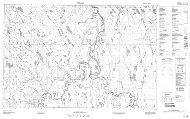 No Title Topographic Paper Map 107A02 at 1:50,000 scale