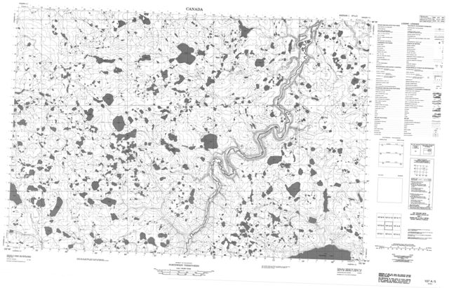 No Title Topographic Paper Map 107A05 at 1:50,000 scale