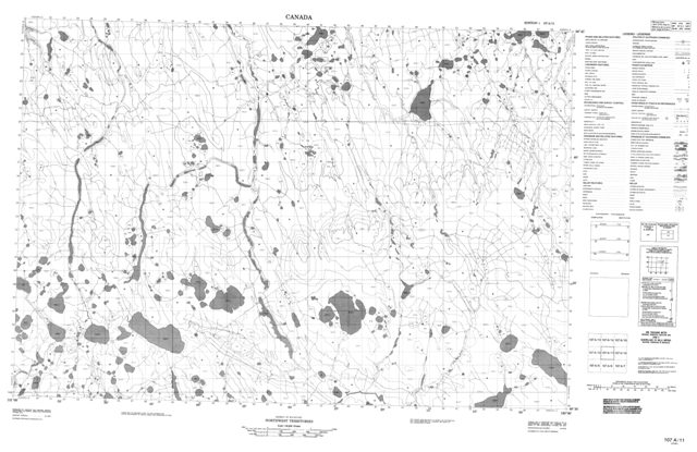 No Title Topographic Paper Map 107A11 at 1:50,000 scale
