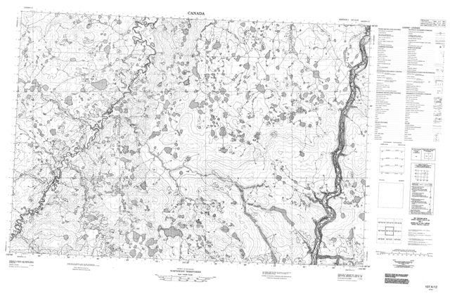 No Title Topographic Paper Map 107A12 at 1:50,000 scale