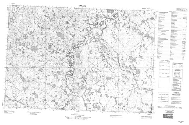 No Title Topographic Paper Map 107A13 at 1:50,000 scale