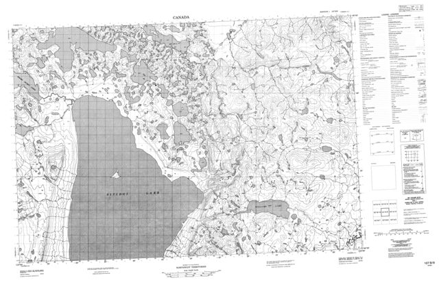 No Title Topographic Paper Map 107B09 at 1:50,000 scale