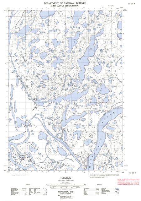 Tununuk Topographic Paper Map 107C03W at 1:50,000 scale