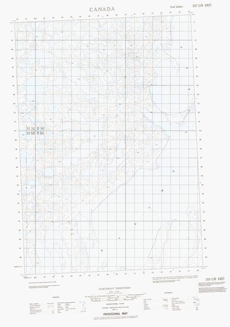 No Title Topographic Paper Map 107C08E at 1:50,000 scale