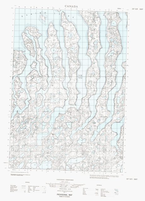 No Title Topographic Paper Map 107D05E at 1:50,000 scale