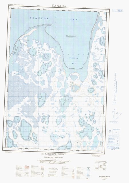 Atkinson Point Topographic Paper Map 107D13E at 1:50,000 scale