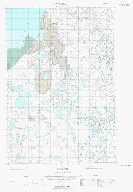 Stanton Topographic Paper Map 107D16E at 1:50,000 scale