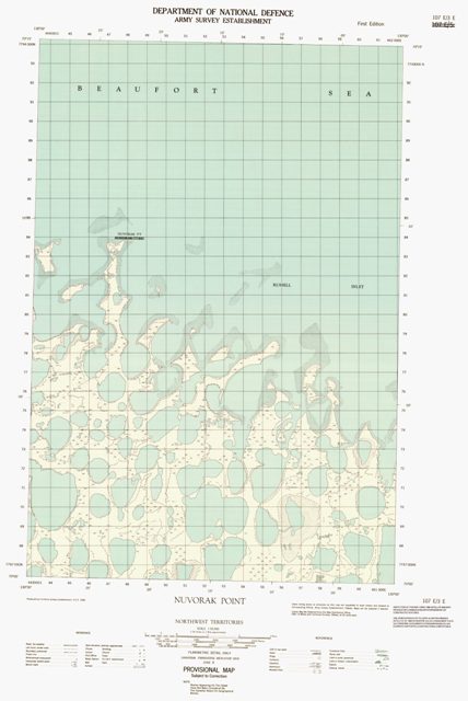 Nuvorak Point Topographic Paper Map 107E03E at 1:50,000 scale