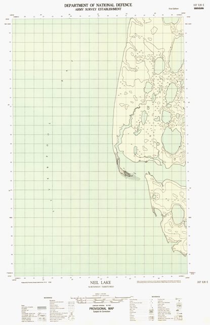 Neil Lake Topographic Paper Map 107E08E at 1:50,000 scale