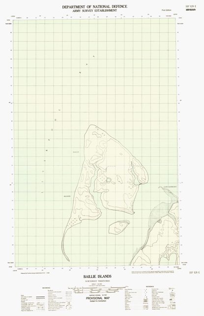 Baillie Islands Topographic Paper Map 107E09E at 1:50,000 scale