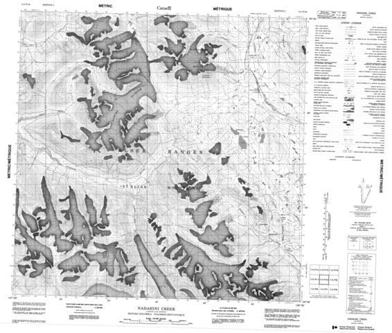 Nadahini Creek Topographic Paper Map 114P10 at 1:50,000 scale