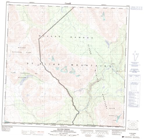 Silver Creek Topographic Paper Map 115A03 at 1:50,000 scale