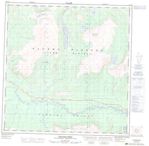 Cracker Creek Topographic Paper Map 115A15 at 1:50,000 scale