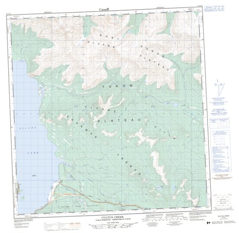 Cultus Creek Topographic Paper Map 115G01 at 1:50,000 scale