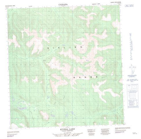 Kiyera Lake Topographic Paper Map 115G15 at 1:50,000 scale