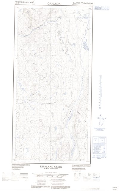 Kirkland Creek Topographic Paper Map 115H09E at 1:50,000 scale