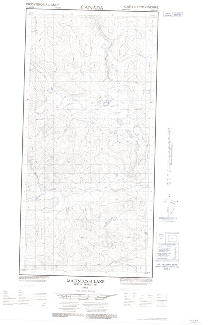 Macintosh Lake Topographic Paper Map 115H10E at 1:50,000 scale